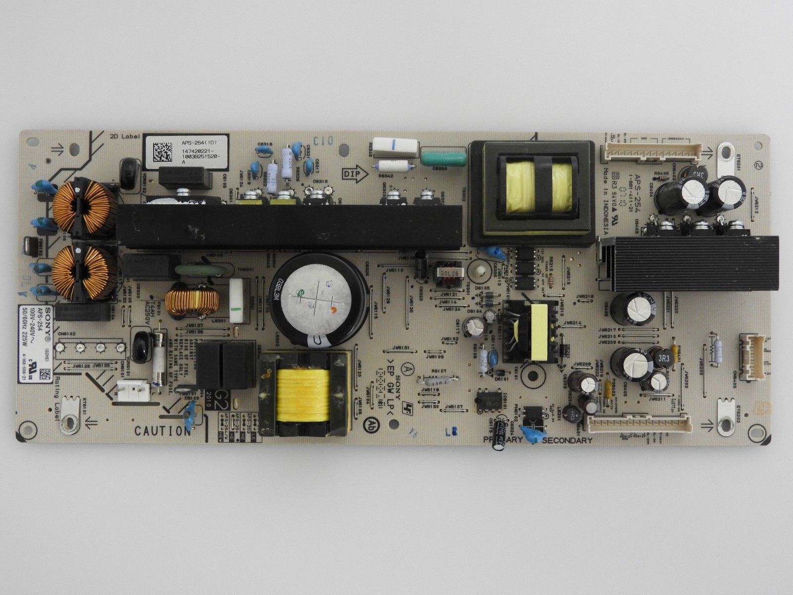 Sony KDL-40EX400 Power Supply Board (APS-254) 1-474-202-21 G2